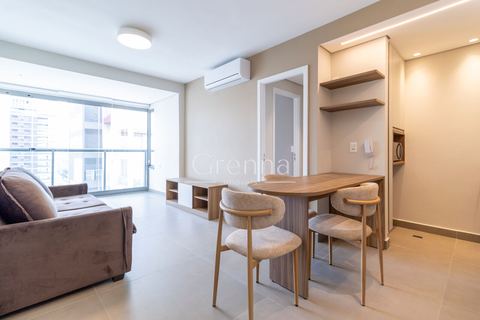 Apartamento para alugar em Moema, 45 m²